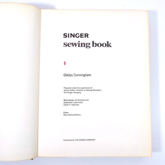 Singer Sewing Book Gladys Cunningham 1969 FIRST EDITION Third Printing Vintage - Picture 3 of 6